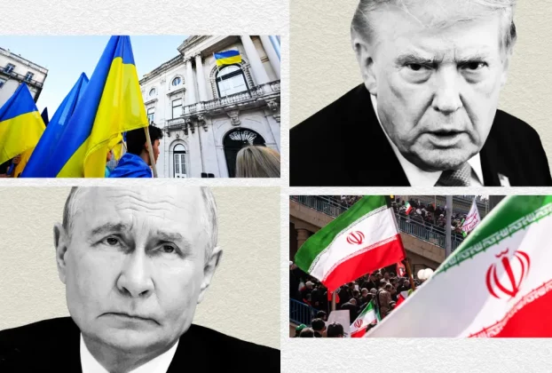 ілюстрація де зображені два президенти США та Росії