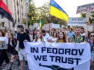 молоді демонстранти вийшли на підтримку Федорова