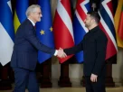 Президент України Володимир Зеленський зустрівся з прем'єр-міністром Норвегії Йонасом Гаром Сторе перед засіданням «Коаліції охочих» 24 лютого 2026 року