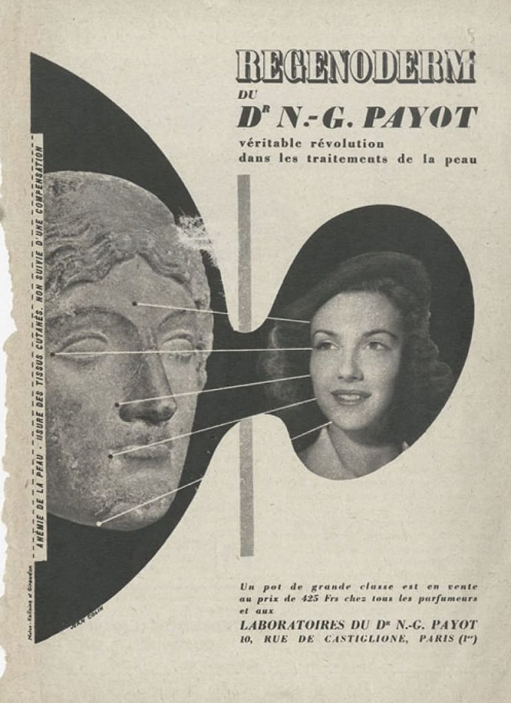 рекламний плакат косметики Dr N.-G. Payot з 1930-х років