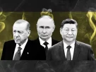 ілюстрація зображує трьох автократичних лідерів Ердоган, Путін, Сі
