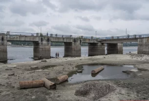 Каховське водосховище після катастрофи