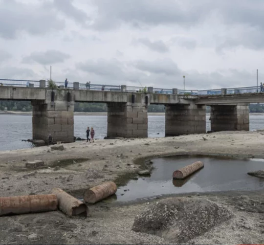 Каховське водосховище після катастрофи