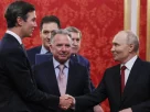 Президент Володимир Путін вітає посланців президента США Дональда Трампа — Джареда Кушнера та Стіва Віткоффа