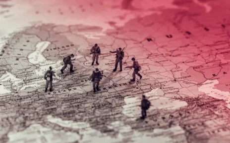 ілюстрація карти з військовими