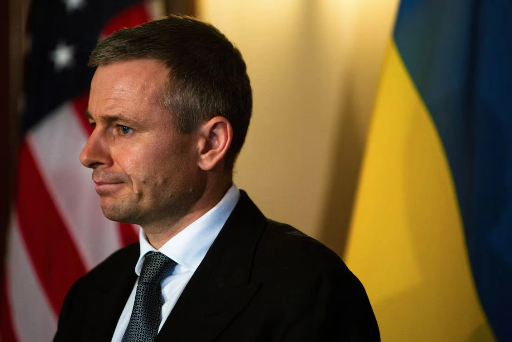 Міністр фінансів України Сергій Марченко бере участь у двосторонній зустрічі з міністром фінансів США Джанет Єллен у рамках щорічних зборів МВФ та СБ у Міністерстві фінансів у Вашингтоні, США, 23 жовтня 2024 року
