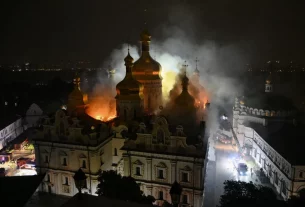 ліквідація пожежі у Києво-Печерській Лаврі