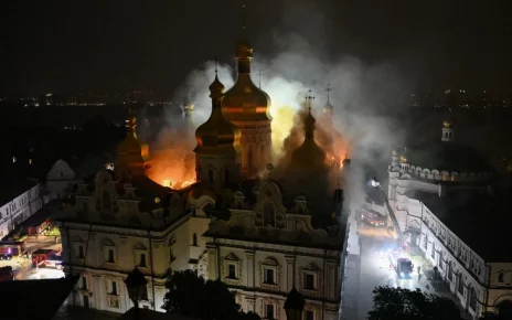 ліквідація пожежі у Києво-Печерській Лаврі