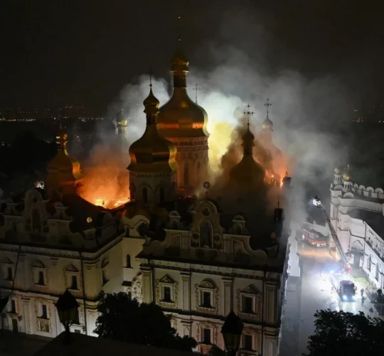 ліквідація пожежі у Києво-Печерській Лаврі