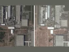 Супутникові знімки, зроблені в травні (ліворуч) та липні (праворуч), показують, як в Татарстані проводяться підготовчі роботи для реалізації проекту розширення