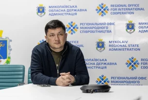 Віталій Кім, на той час голова Миколаївської обласної військової адміністрації, під час інтерв’ю в Миколаєві, Україна, 14 лютого 2024 року