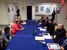 Президент України Володимир Зеленський та виконавча директорка Міжнародного валютного фонду (МВФ) Крісталіна Георгієва розмовляють під час спільної зустрічі в рамках 81-ї сесії Генеральної Асамблеї ООН у Нью-Йорку, США, на цьому фото, опублікованому 22 вересня 2026 року