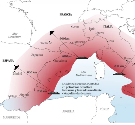 Карта можливого нападу Росії на країни Європи