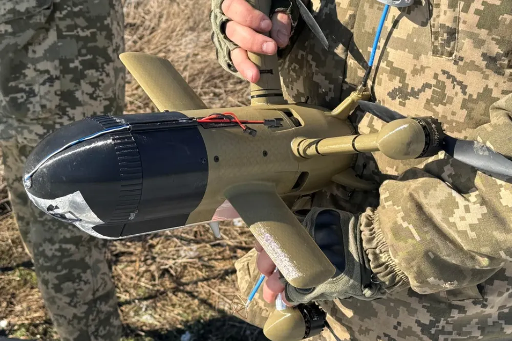 налаштування дрону перехоплювача українським військовим