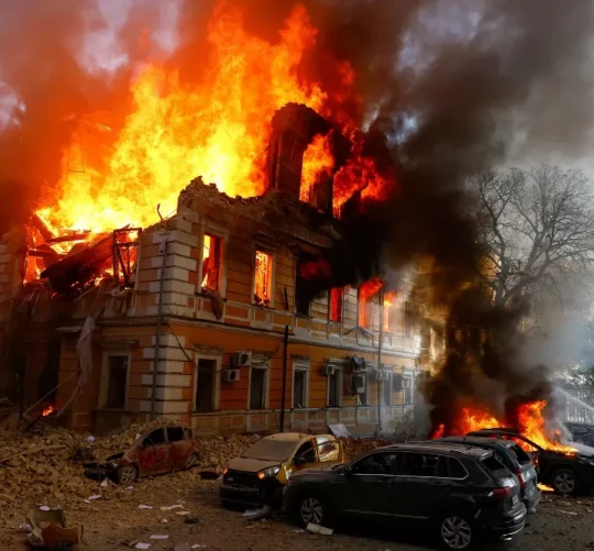 Національна академія наук у Києві після удару дрона: центр міста довгий час вважався відносно безпечним