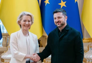 Урсула фон дер Ляєн та президент України Володимир Зеленський