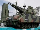 Швидкострільна гармата турецької системи протиповітряної оборони ближнього радіусу дії «Коркут» на виставці озброєння в Стамбулі