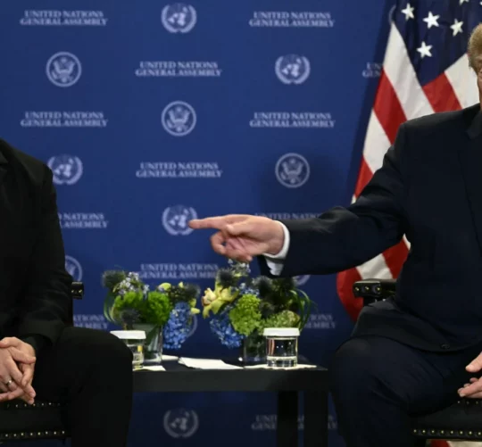 Президент США Дональд Трамп разом із президентом України Володимиром Зеленським на полях 81-ї сесії Генеральної Асамблеї ООН у Нью-Йорку 22 вересня 2026 року