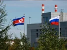 13 вересня 2023 року на космодромі «Восточний», розташованому неподалік міста Ціолковський у Далекосхідній Амурській області Росії, видно прапори Північної Кореї та Росії